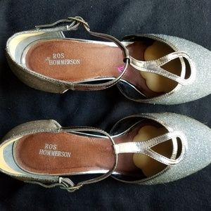 Ros Hommerson "Heidi" dress/dance shoes. Sz 7WW.